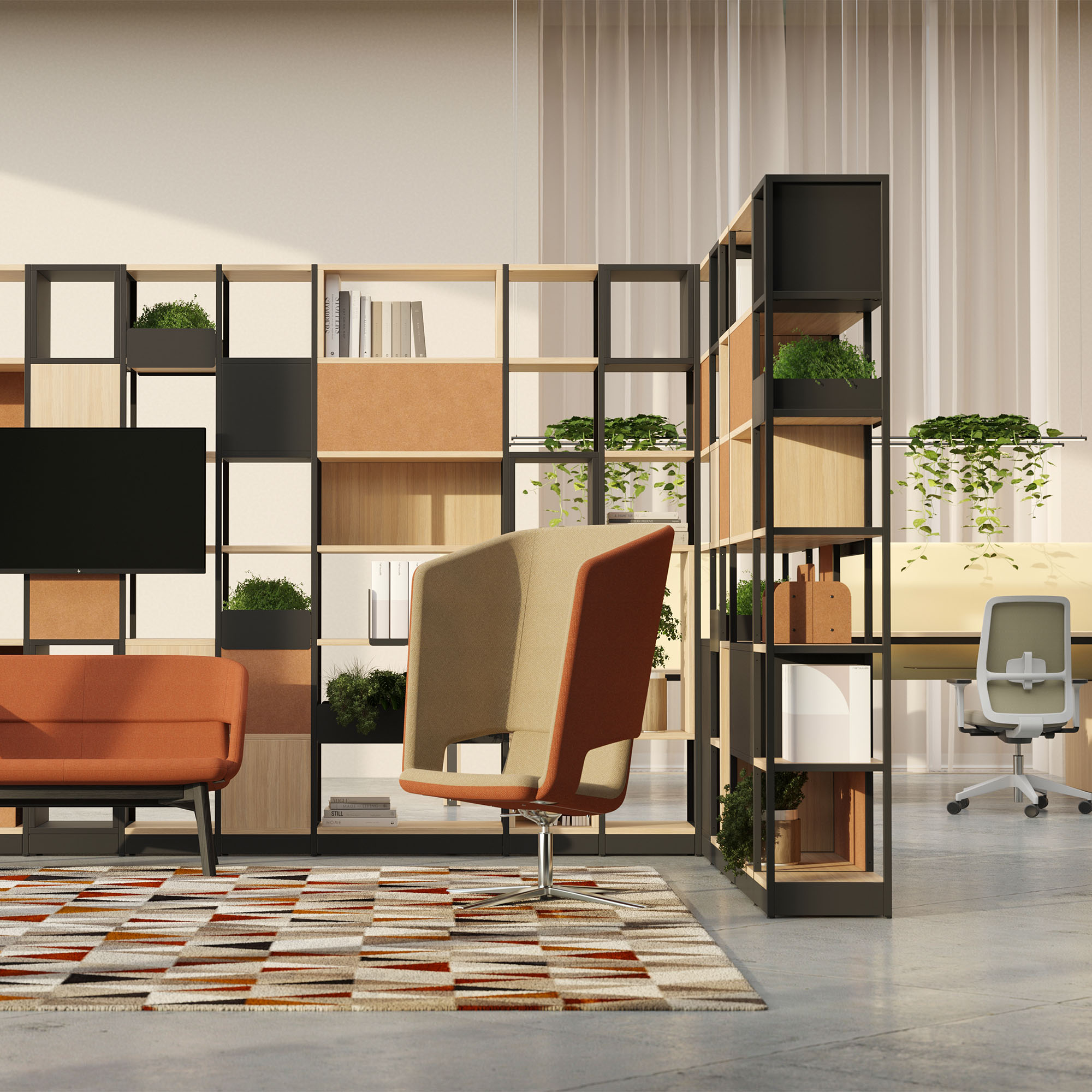 ATELLA Regalschrank | 3-6 OH, modulares System, Melamin oder Furnier - 9 Main Image