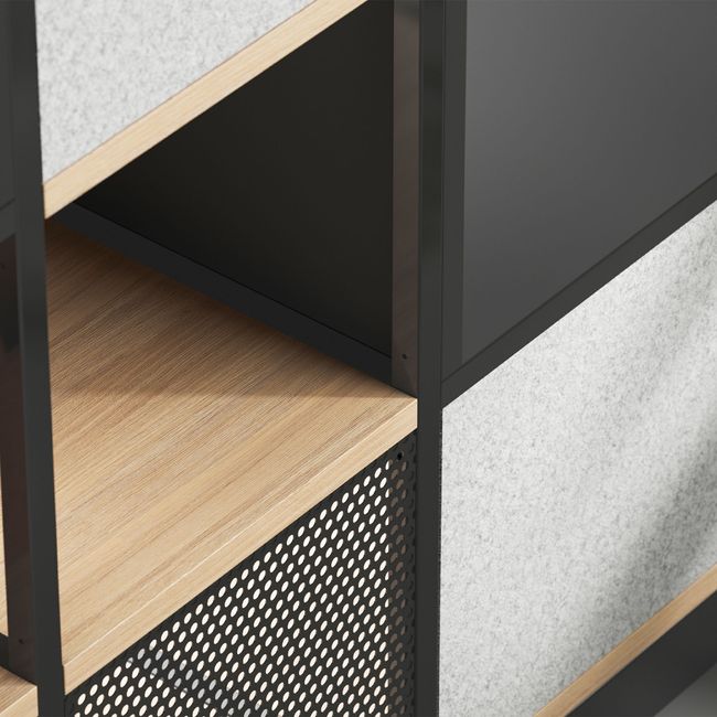 ATELLA Regalschrank | 3-6 OH, modulares System, Melamin oder Furnier