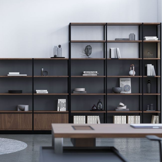 ATELLA Regalschrank | 3-6 OH, modulares System, Melamin oder Furnier