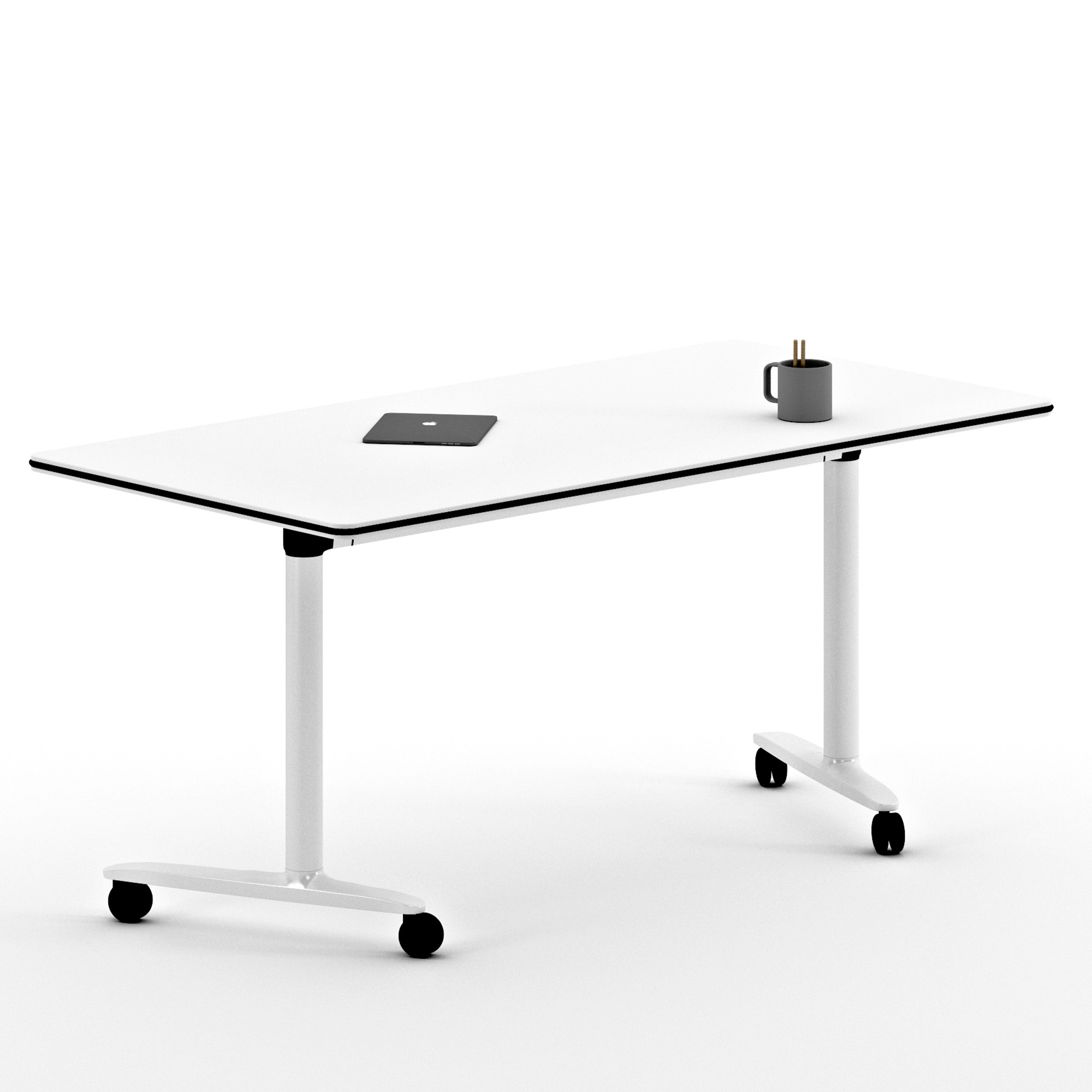 SKILL Schreibtisch | 1200-1800 x 740 mm, klappbar, stapelbar - 25 Main Image