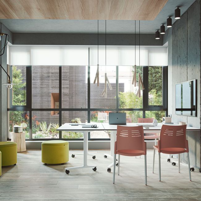 SKILL Schreibtisch | 1200-1800 x 740 mm, klappbar, stapelbar