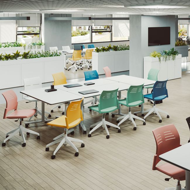 SKILL Schreibtisch | 1200-1800 x 740 mm, klappbar, stapelbar