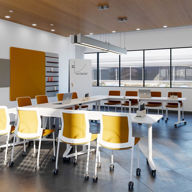 SKILL Schreibtisch | 1200-1800 x 740 mm, klappbar, stapelbar