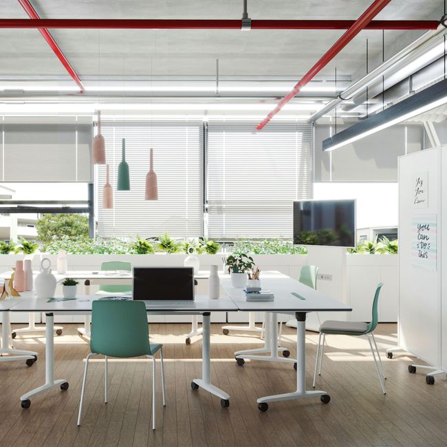 SKILL Schreibtisch | 1200-1800 x 740 mm, klappbar, stapelbar