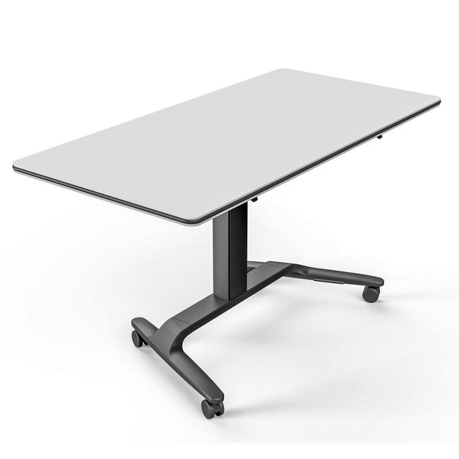 SKILL Schreibtisch | 670-1600 x 740-104 mm, klappbar, stapelbar, manuell höhenverstellbar