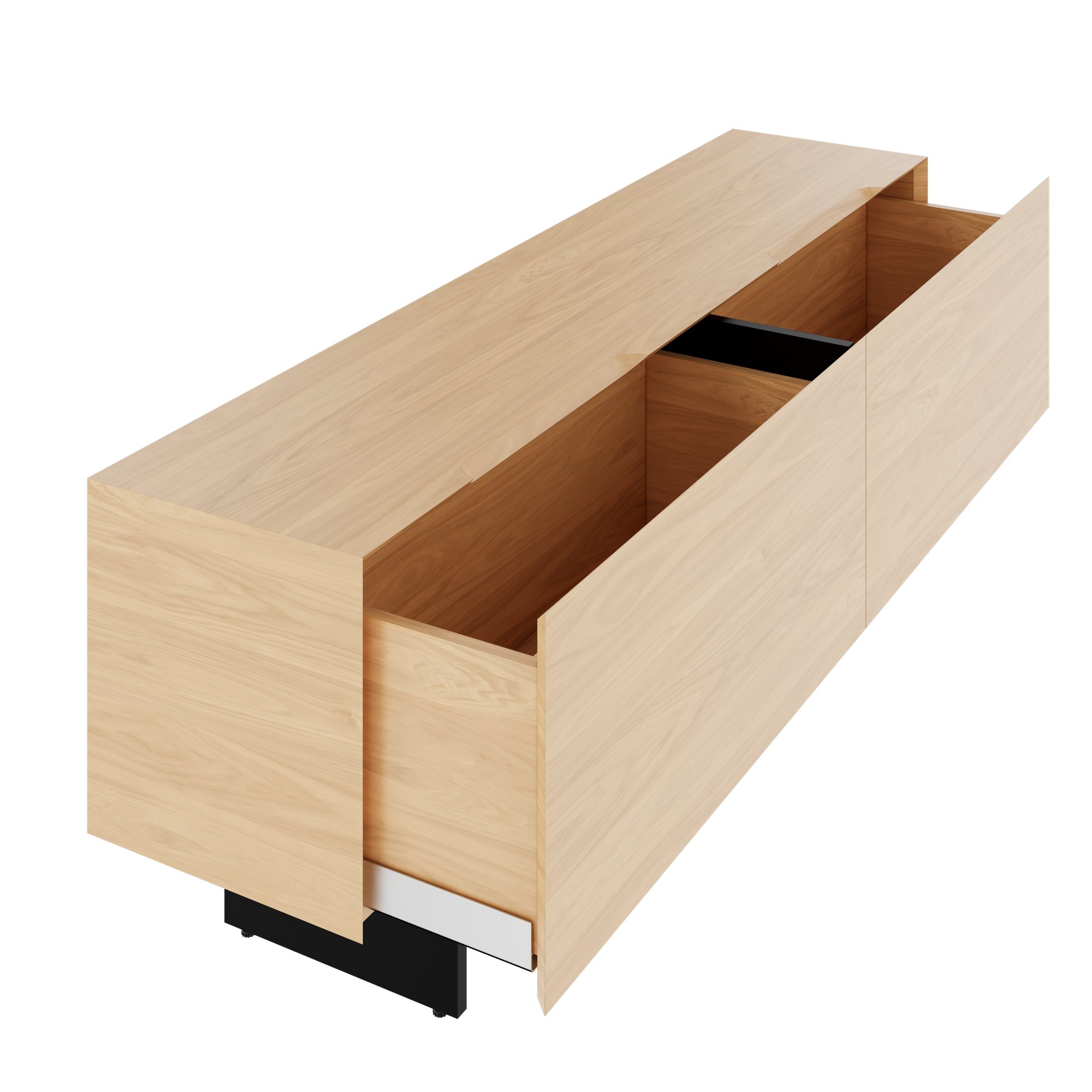 MOVE&LEAD Sideboard | 1600 x 580 mm, 2 Schubladen mit Soft-Close - 6 Main Image
