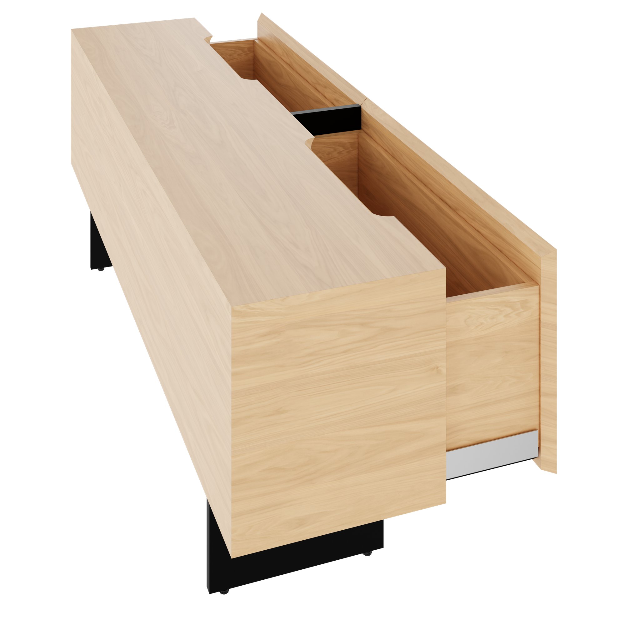 MOVE&LEAD Sideboard | 1600 x 580 mm, 2 Schubladen mit Soft-Close - 7 Main Image