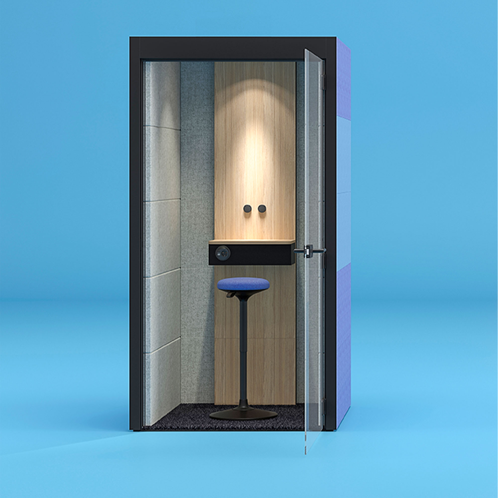 WOBBY Sitzhocker | Ø400 mm, Sitzhöhe 590 – 850 mm - 14 Main Image