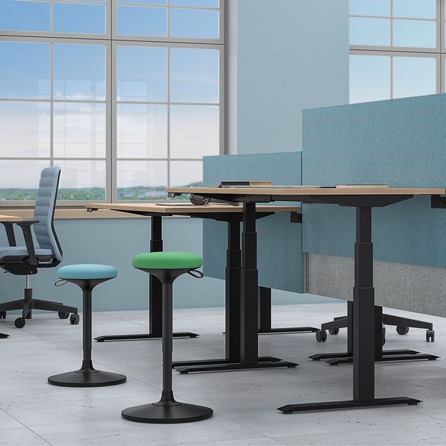 WOBBY Sitzhocker | Ø400 mm, Sitzhöhe 590 – 850 mm