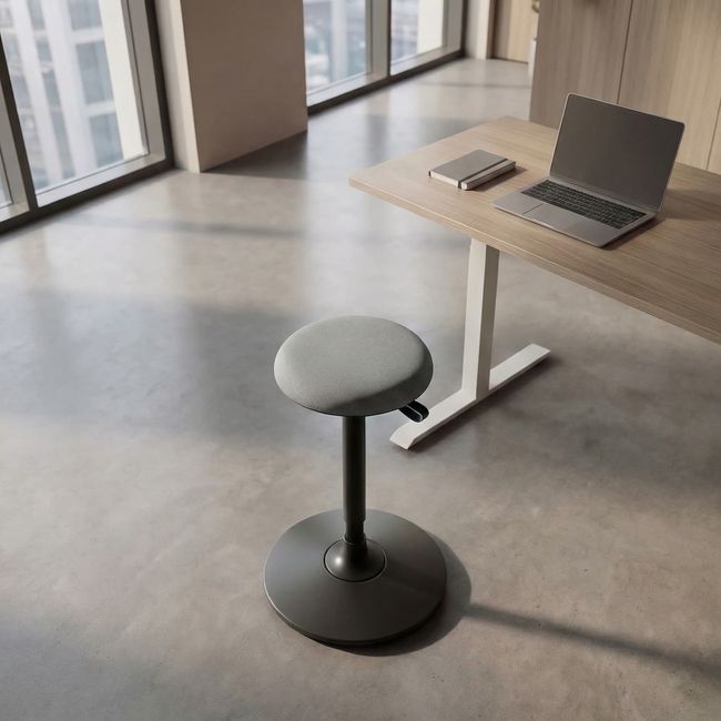 WOBBY Sitzhocker | Ø400 mm, Sitzhöhe 590 – 850 mm