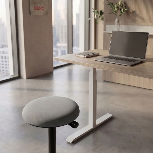 WOBBY Sitzhocker | Ø400 mm, Sitzhöhe 590 – 850 mm