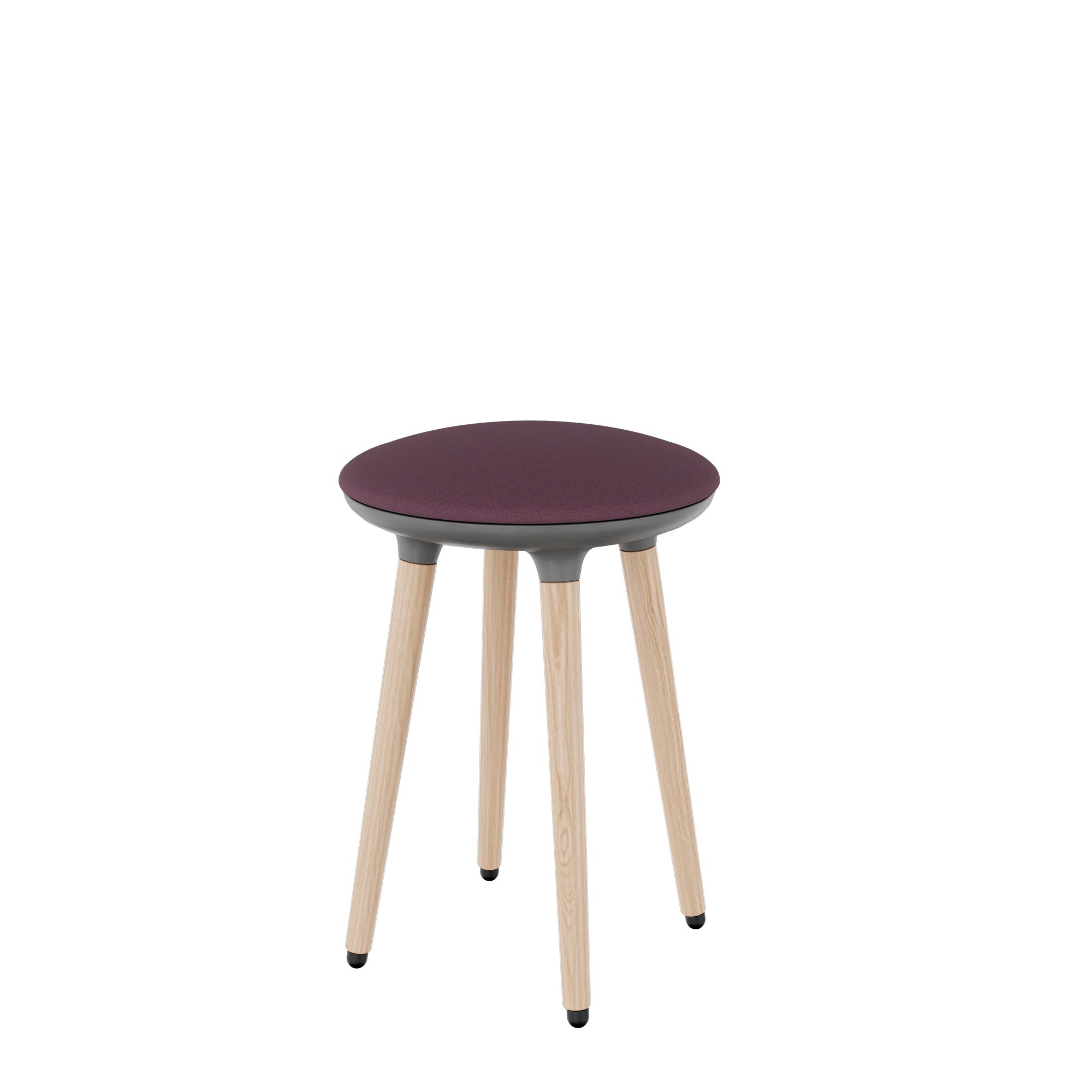 CANNIE Sitzhocker | Sitzhöhe 500 – 790 mm, Massivholz-Gestell - 28 Main Image