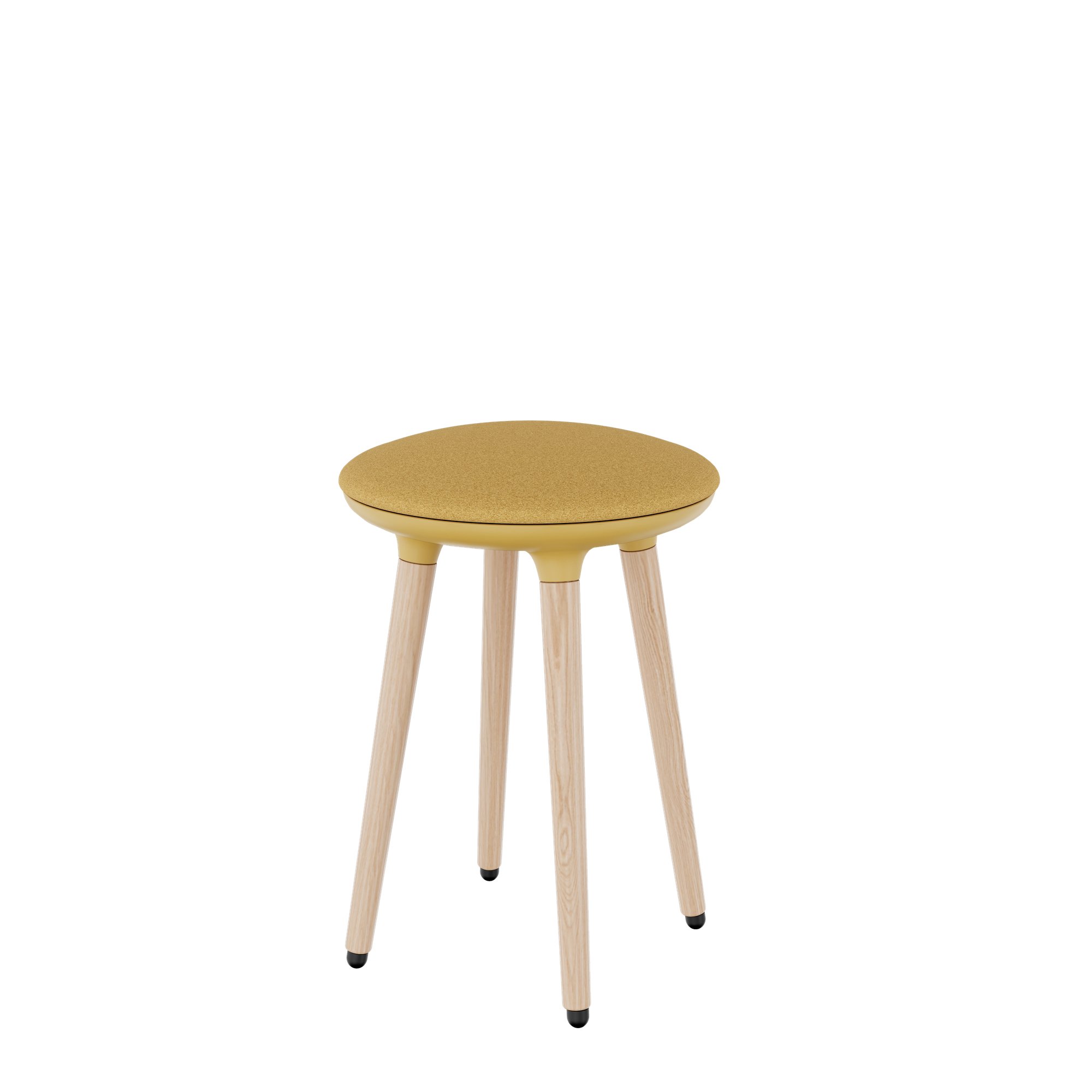 CANNIE Sitzhocker | Sitzhöhe 500 – 790 mm, Massivholz-Gestell - 29 Main Image