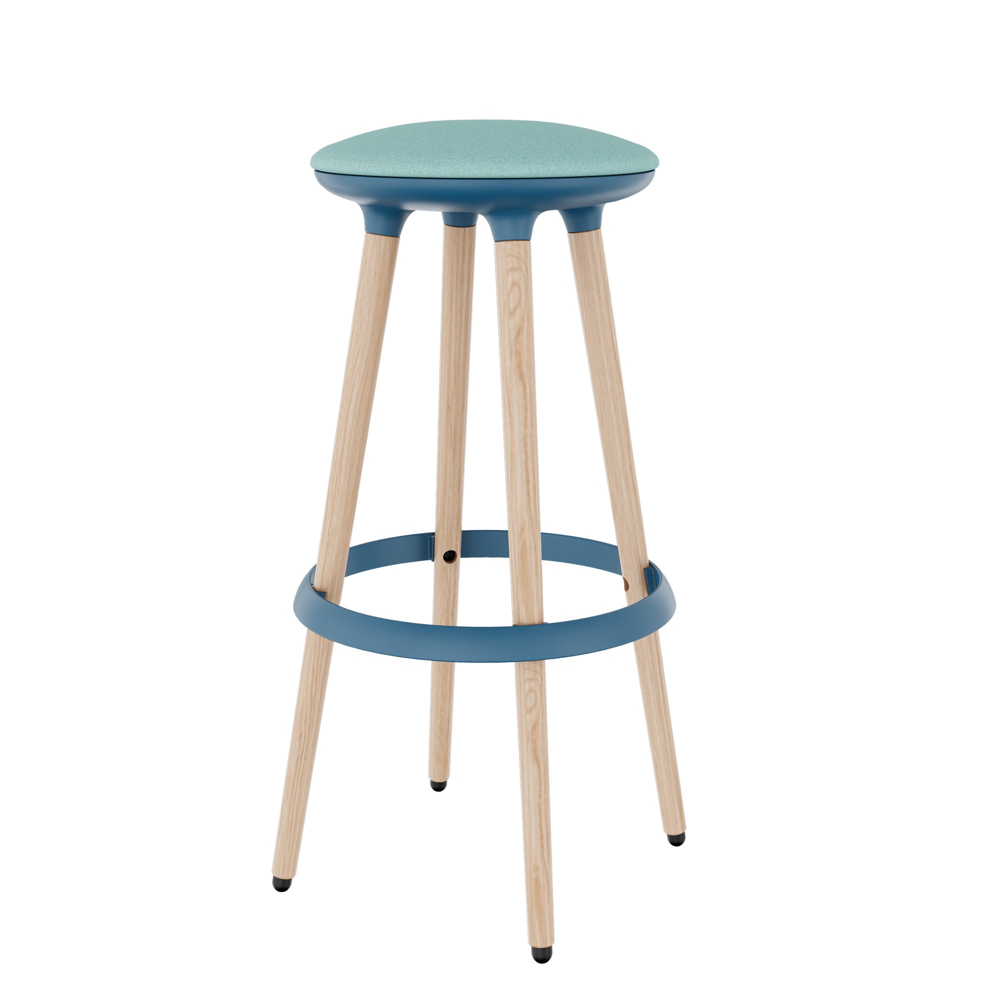 CANNIE Sitzhocker | Sitzhöhe 500 – 790 mm, Massivholz-Gestell - 1 Main Image