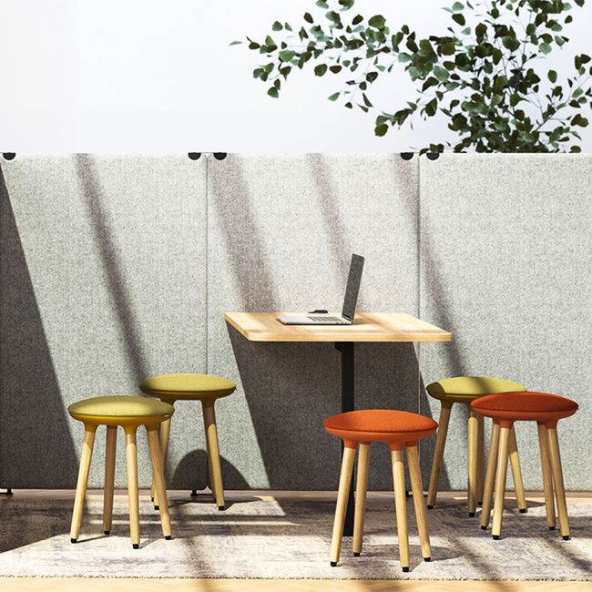 CANNIE Sitzhocker | Sitzhöhe 500 – 790 mm, Massivholz-Gestell