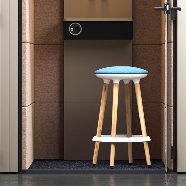 CANNIE Sitzhocker | Sitzhöhe 500 – 790 mm, Massivholz-Gestell