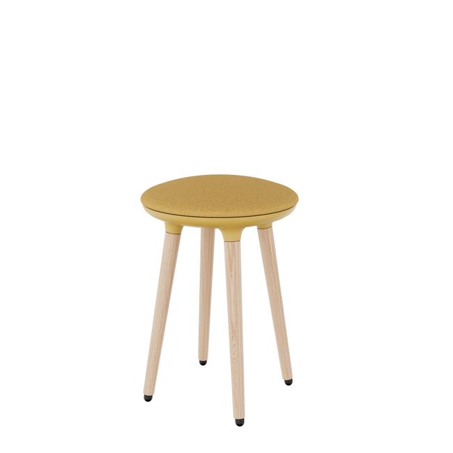 CANNIE Sitzhocker | Sitzhöhe 500 – 790 mm, Massivholz-Gestell