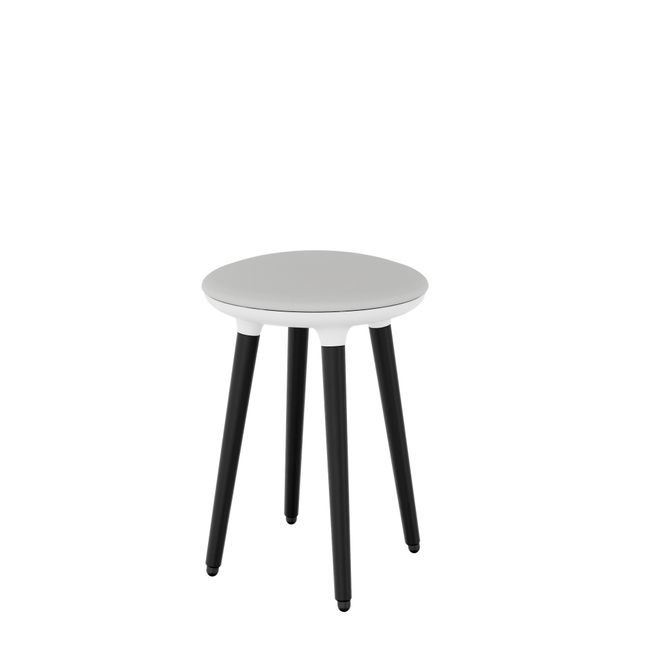 CANNIE Sitzhocker | Sitzhöhe 500 – 790 mm, Massivholz-Gestell