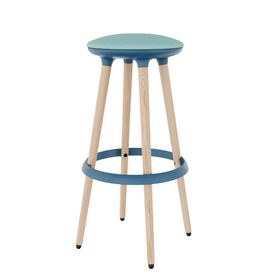 CANNIE Sitzhocker | Sitzhöhe 500 – 790 mm, Massivholz-Gestell