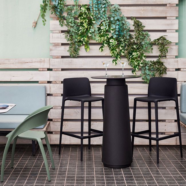 DORIA Hochtisch | 600-1000 mm, rund oder quadratisch, Säule