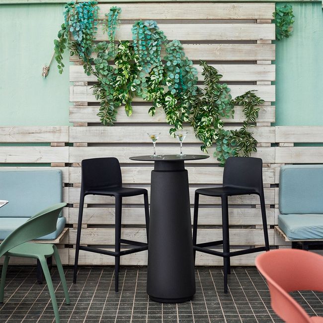 DORIA Hochtisch | 600-1000 mm, rund oder quadratisch, Säule