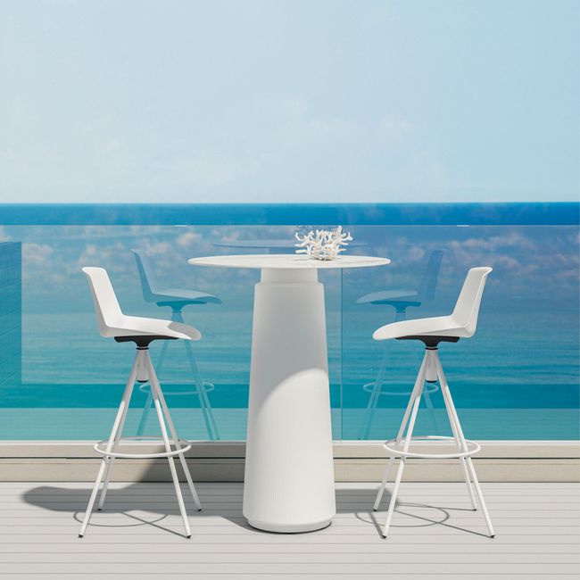 DORIA Hochtisch | 600-1000 mm, rund oder quadratisch, Säule