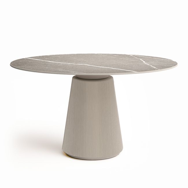 DORIA Besprechungstisch | 1200-1600 mm, rund, Säule Ø 550 mm