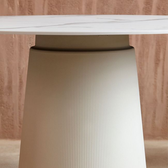 DORIA Besprechungstisch | 1200-1600 mm, rund, Säule Ø 550 mm