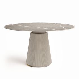 DORIA Besprechungstisch | 1200-1600 mm, rund, Säule Ø 550 mm