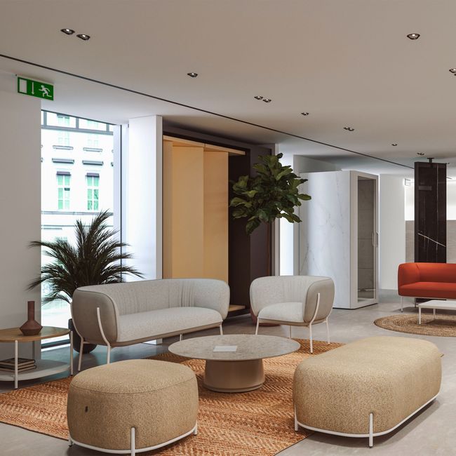 DORIA Couchtisch | Ø 800-1200 mm, Säule