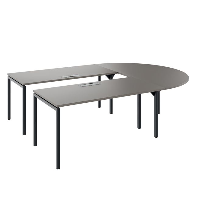 NOVA Konferenztisch | 2600-4600 mm, U-Form, optionale Elektrifizierung