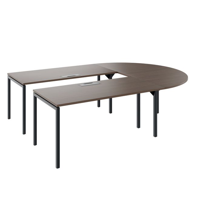 NOVA Konferenztisch | 2600-4600 mm, U-Form, optionale Elektrifizierung