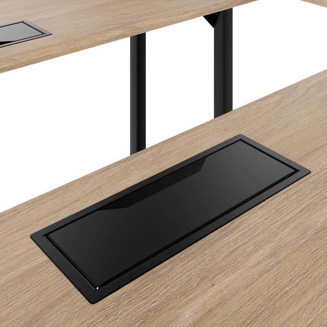 NOVA Konferenztisch | 2600-4600 mm, U-Form, optionale Elektrifizierung