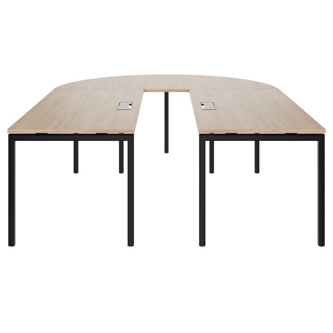 NOVA Konferenztisch | 2600-4600 mm, U-Form, optionale Elektrifizierung