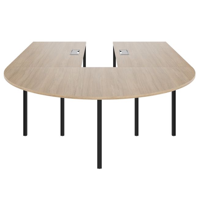 NOVA Konferenztisch | 2600-4600 mm, U-Form, optionale Elektrifizierung