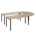 NOVA Konferenztisch | 2600-4600 mm, U-Form, optionale Elektrifizierung