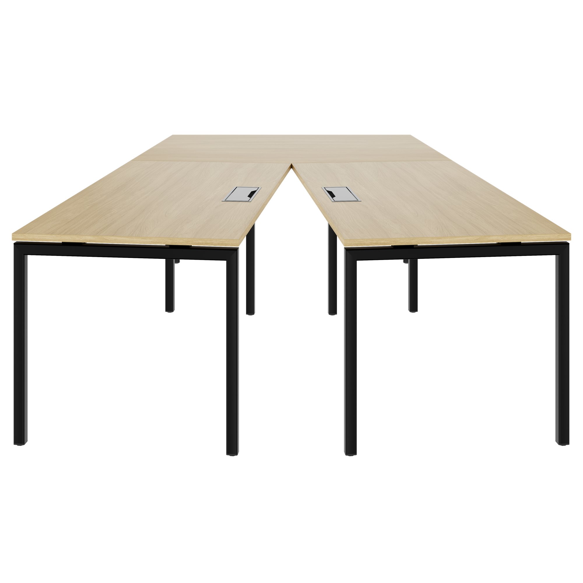 NOVA Konferenztisch | 2610-4598 mm, V-Form, optionale Elektrifizierung - 4 Main Image