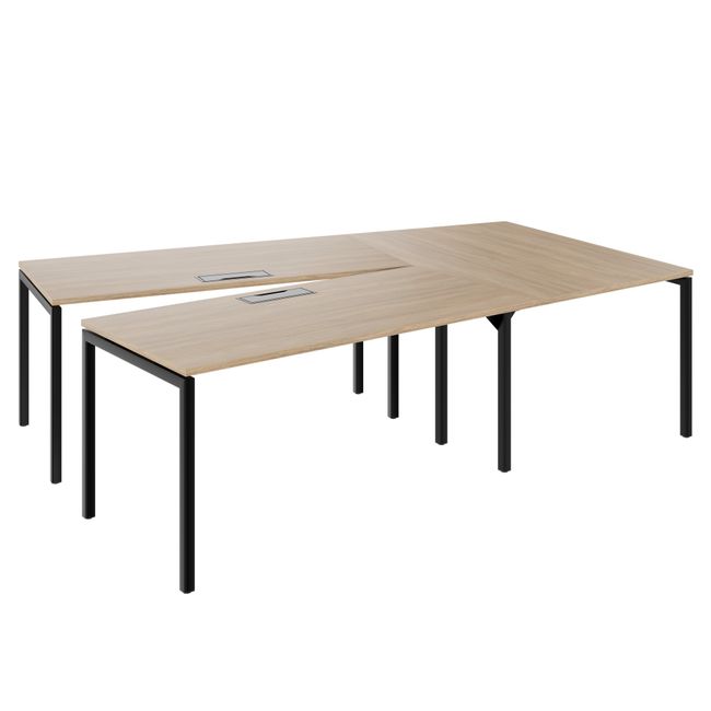 NOVA Konferenztisch | 2610-4598 mm, V-Form, optionale Elektrifizierung NOVA Konferenztisch | 2610-4598 mm, V-Form, optionale Elektrifizierung