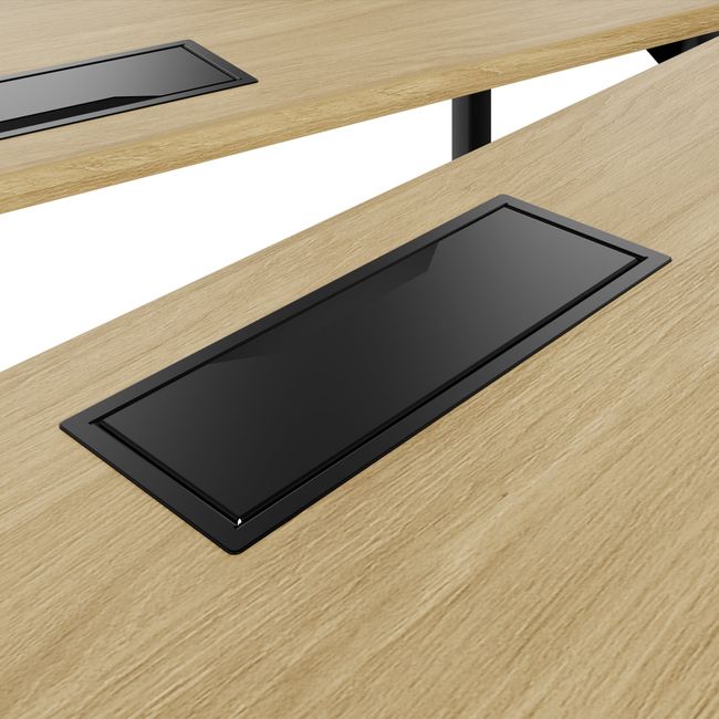 NOVA Konferenztisch | 2610-4598 mm, V-Form, optionale Elektrifizierung NOVA Konferenztisch | 2610-4598 mm, V-Form, optionale Elektrifizierung