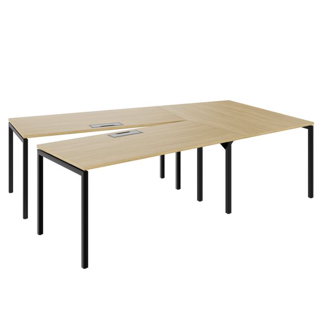 NOVA Konferenztisch | 2610-4598 mm, V-Form, optionale Elektrifizierung NOVA Konferenztisch | 2610-4598 mm, V-Form, optionale Elektrifizierung