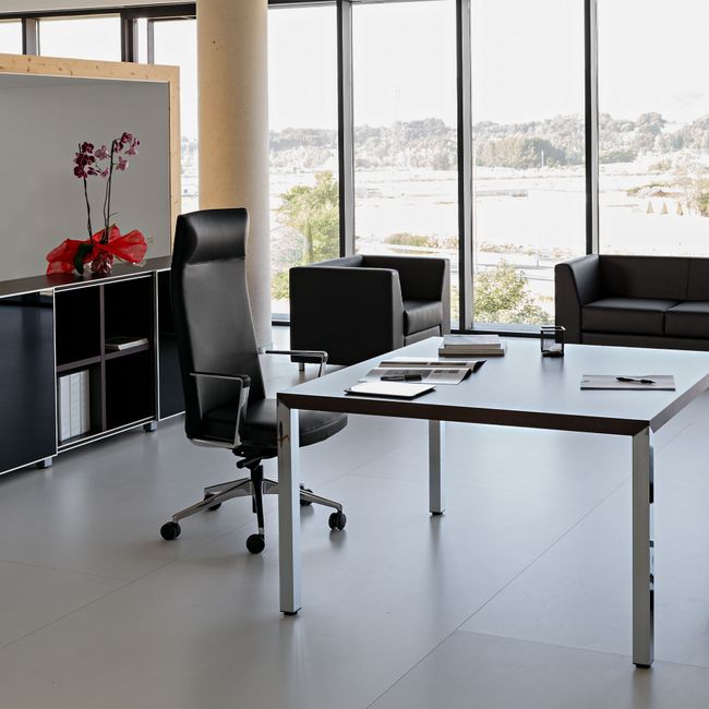 CRONOS Bürodrehstuhl | 5-Stern-Fußkreuz, Synchronmechanik, optionale Kopfstütze