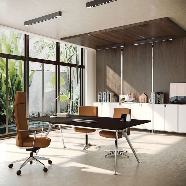 CRONOS Bürodrehstuhl | 5-Stern-Fußkreuz, Synchronmechanik, optionale Kopfstütze