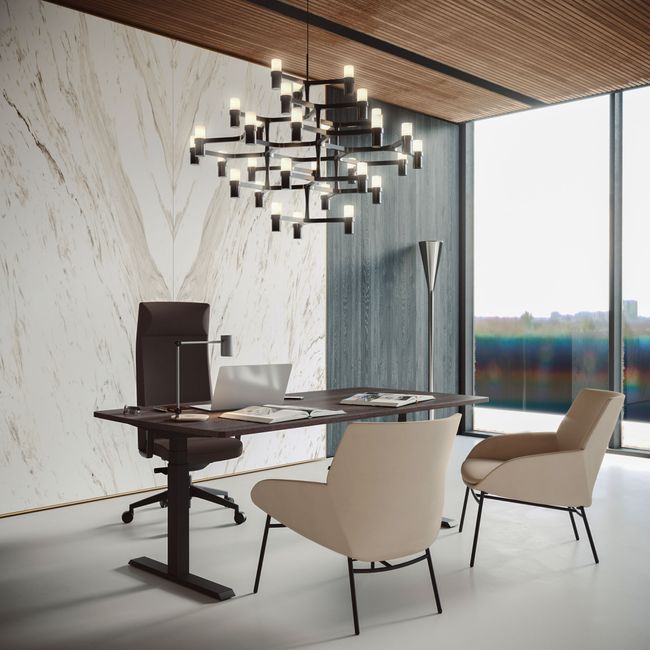 CRONOS Bürodrehstuhl | 5-Stern-Fußkreuz, Synchronmechanik, optionale Kopfstütze