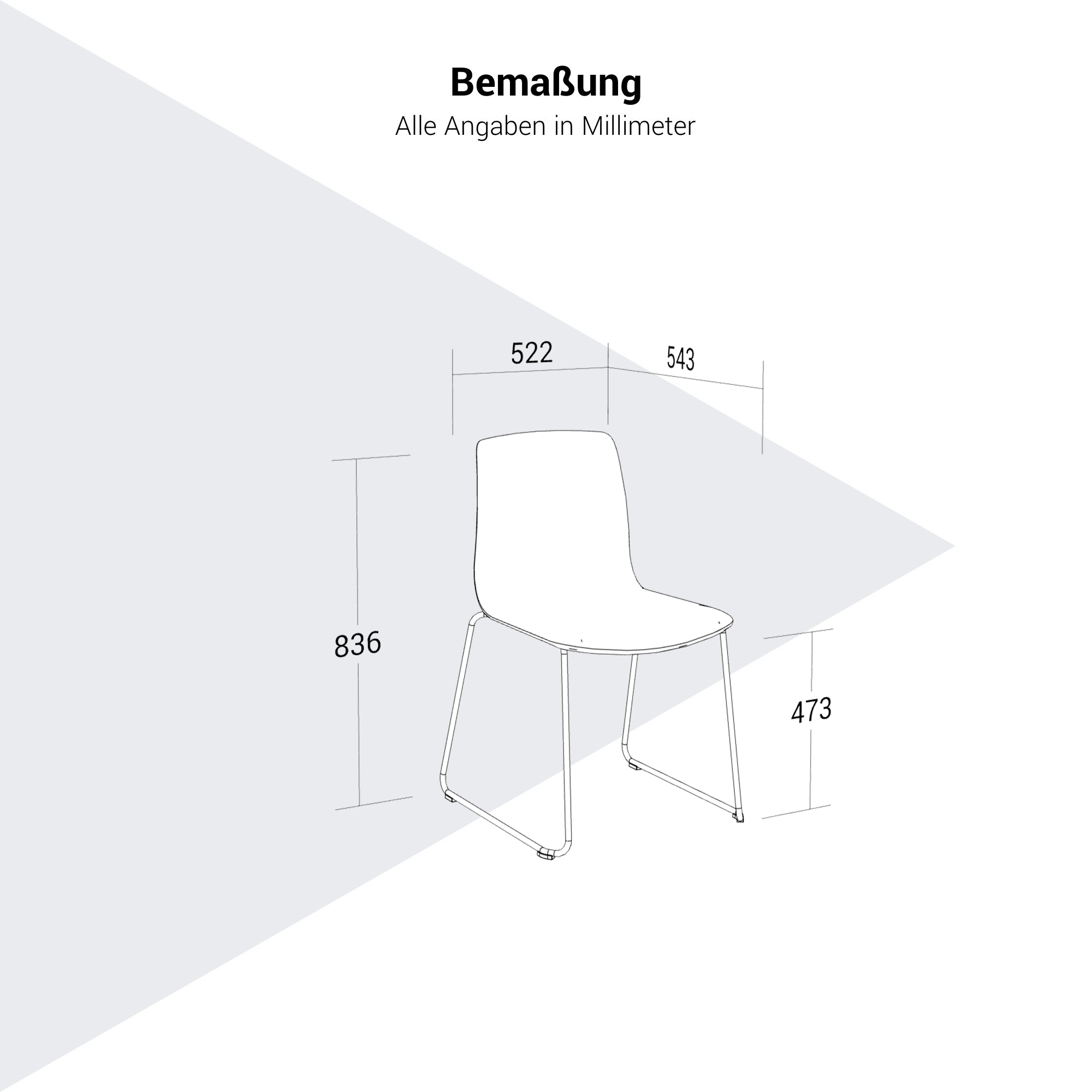 NOELLE Besucherstuhl | Kufengestell, mit oder ohne Polsterung - 24 Main Image
