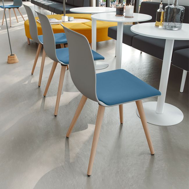 NOELLE Besucherstuhl | Kufengestell, mit oder ohne Polsterung