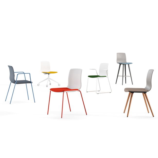 NOELLE Besucherstuhl | Kufengestell, mit oder ohne Polsterung