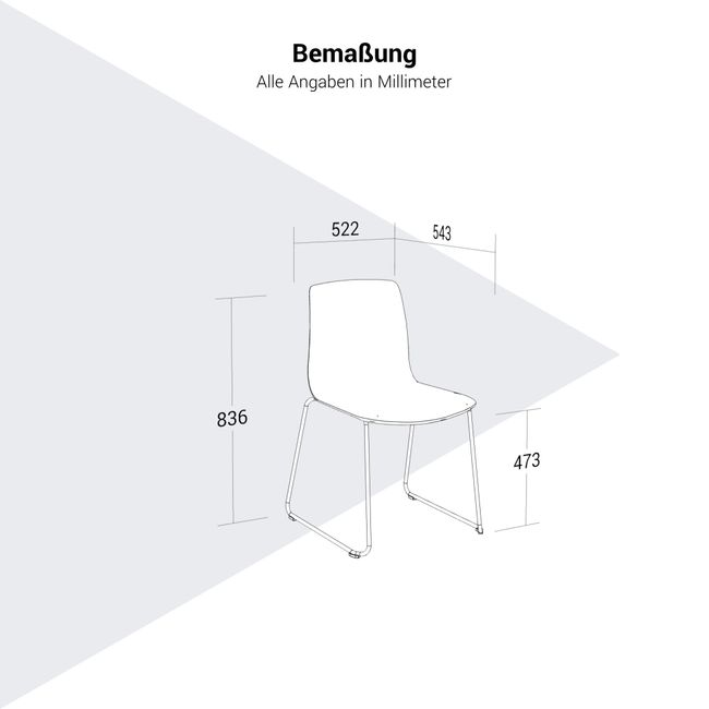 NOELLE Besucherstuhl | Kufengestell, mit oder ohne Polsterung