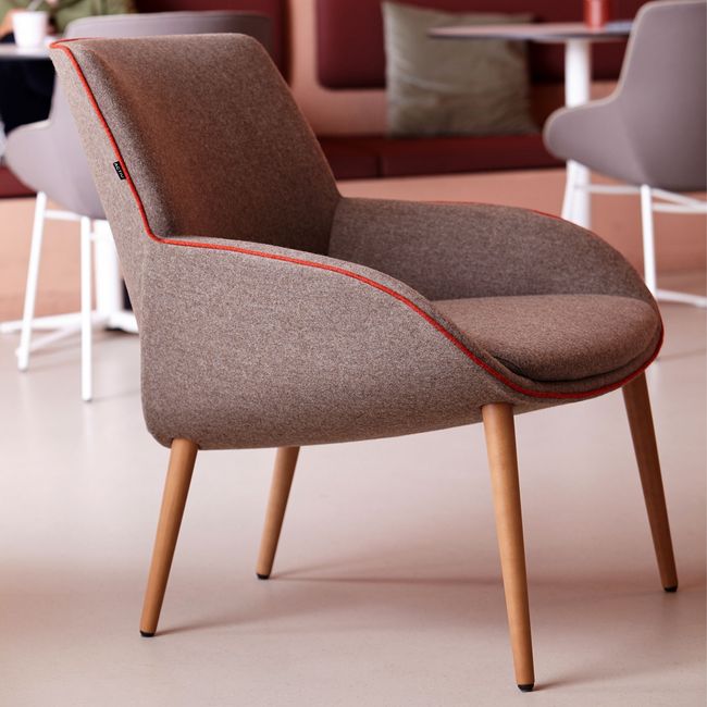 NOELLE Lounge-Sessel | 4-Fuß-Gestell