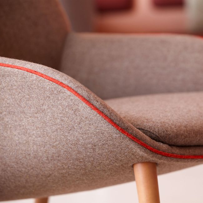 NOELLE Lounge-Sessel | 4-Fuß-Gestell