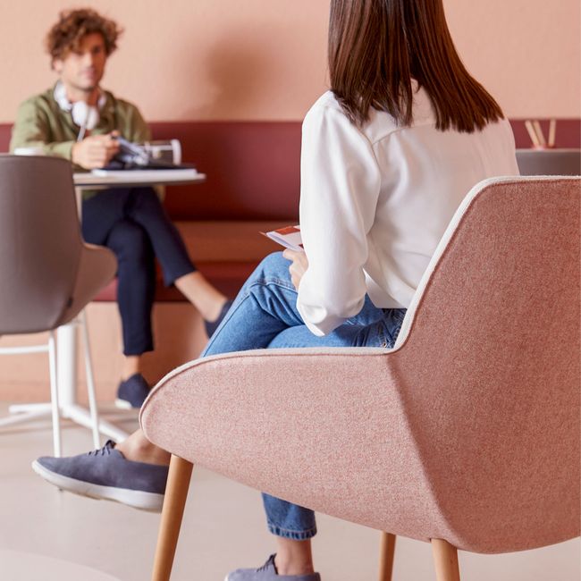 NOELLE Lounge-Sessel | 4-Fuß-Gestell